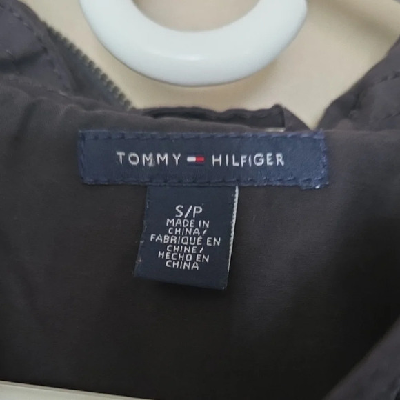 Tommy Hilfiger Black Belted Trench Coat Size S - Picture 2 of 3